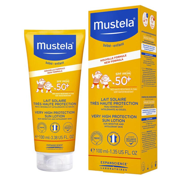 Mustela Lait Solaire Très Haute Protection SPF50+ 100 ml